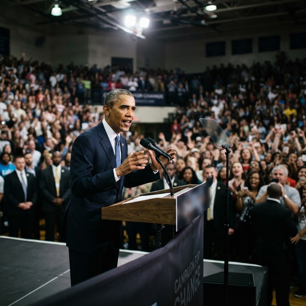 Obama Launches Sharp Critique of Trump and Ramaswamy in Midterm Rally