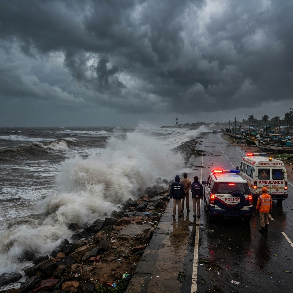 Cyclone Arnab Makes Landfall Along India Coastline