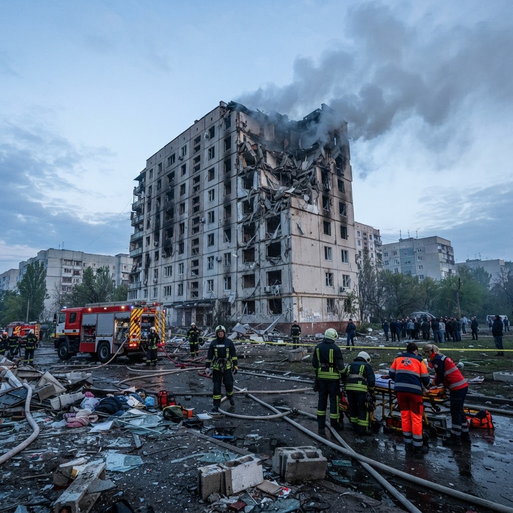 Deadly Missile Barrage Strikes Kyiv Amid Air Defense Shortages