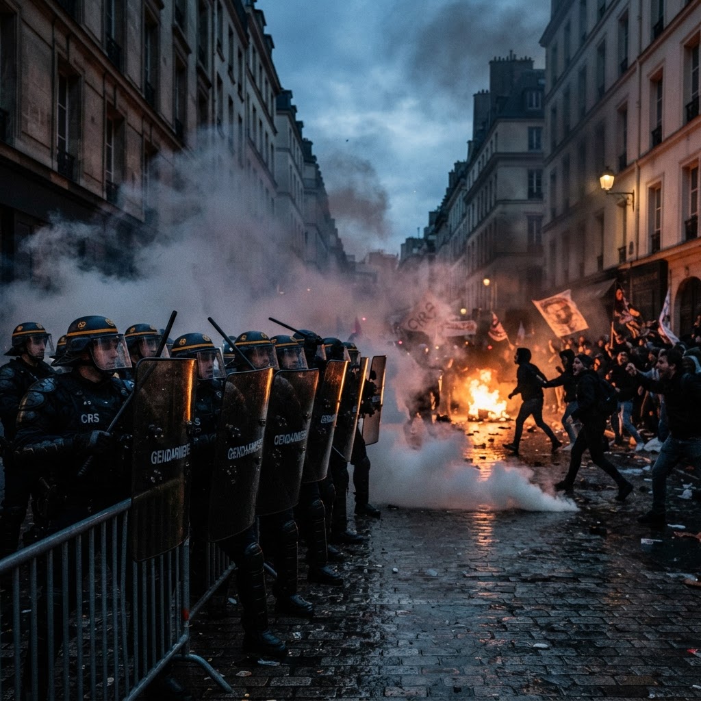 Massive Nationwide Protests in France Met With Heavy Security and Clashes