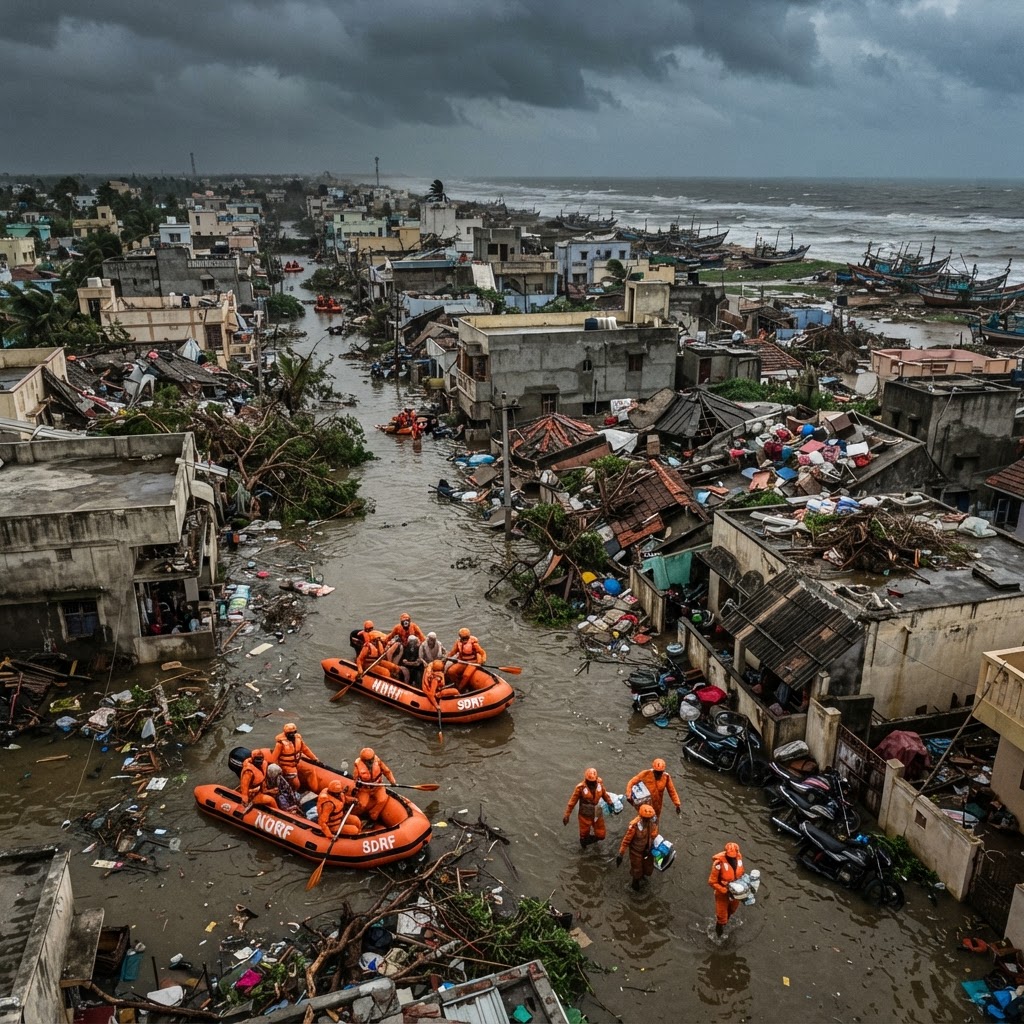 Cyclone Arnab Batters India as Relief Efforts Intensify