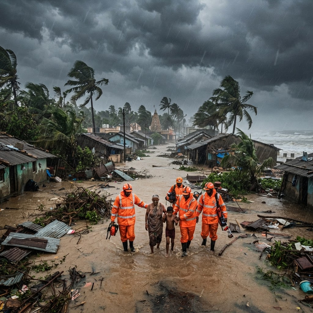 Cyclone Arnab Batters India's Eastern Coast