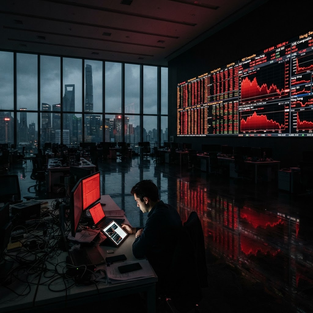 Chinese Equities Enter Bear Market Amid $2.4 Trillion Valuation Loss