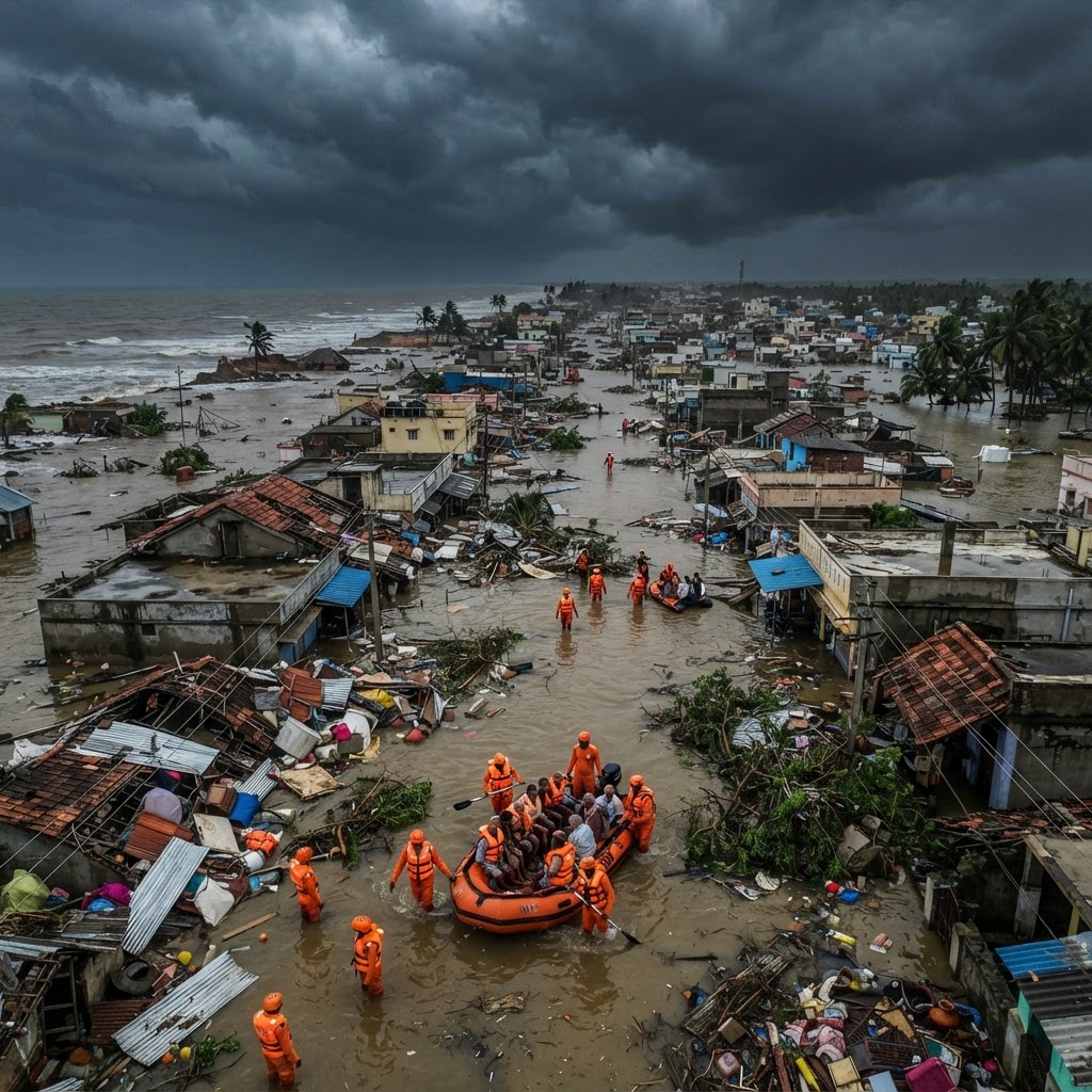 Cyclone Arnab Batters India as Relief Efforts Intensify