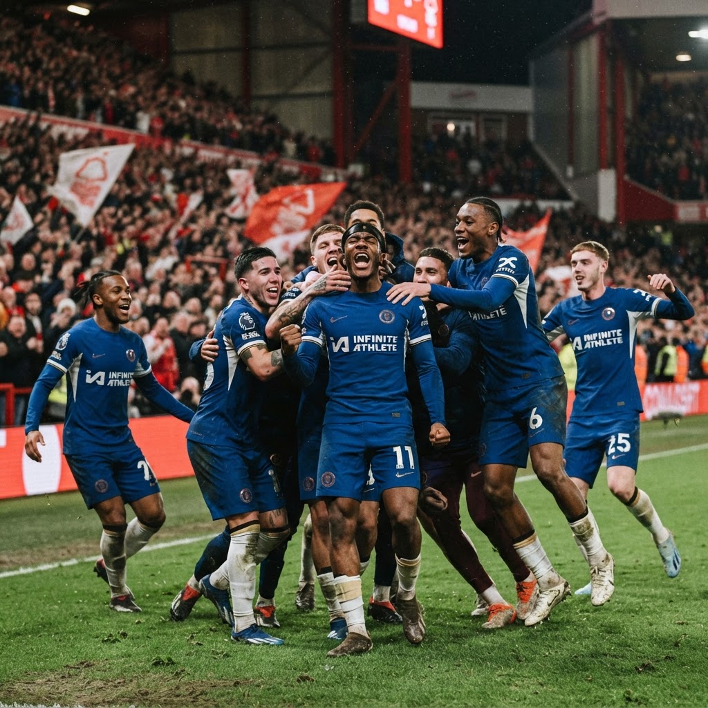 Madueke Strike Secures Vital Arsenal Win at City Ground