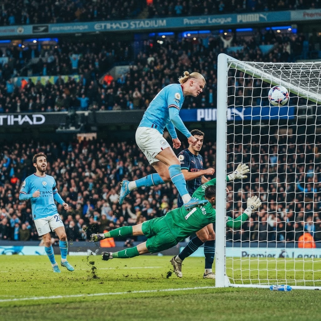 Haaland Header Lifts Manchester City Past Resilient Coventry to Claim Premier League Summit