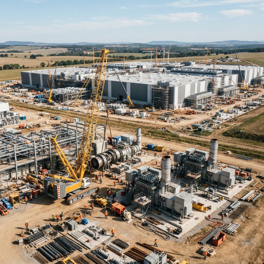 Data Center Expansion Fuels Surge in Gas-Fired Power Plant Construction