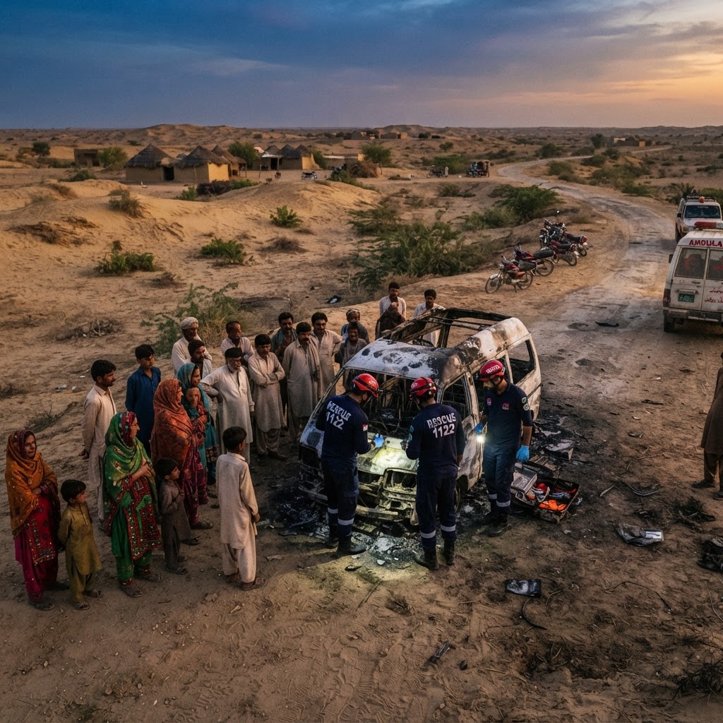 Tragedy in Tharparkar: Pakistan Mourns Ambulance Fire Victims