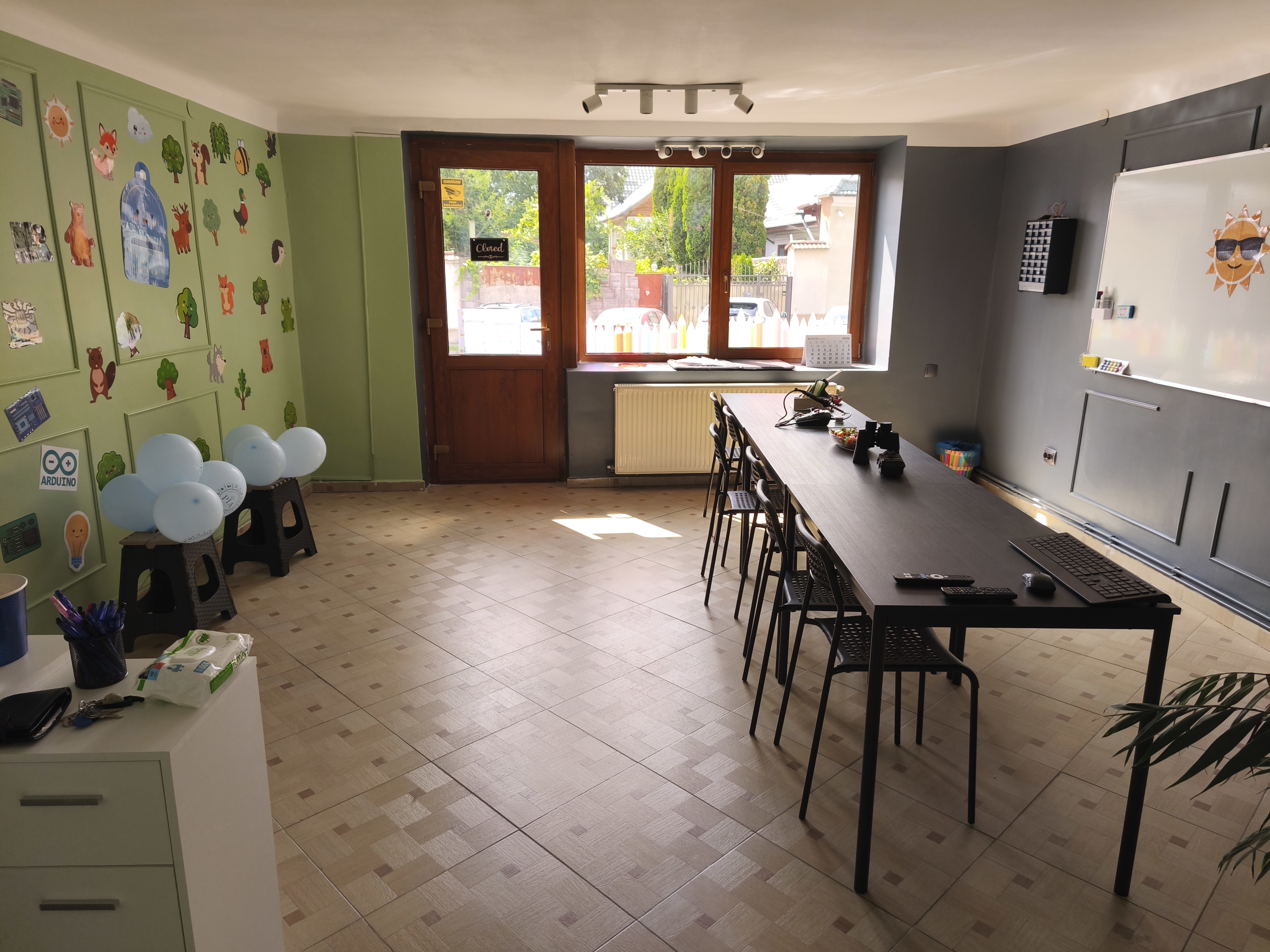 Sala clubului de Ecoturism — atelierul PIA