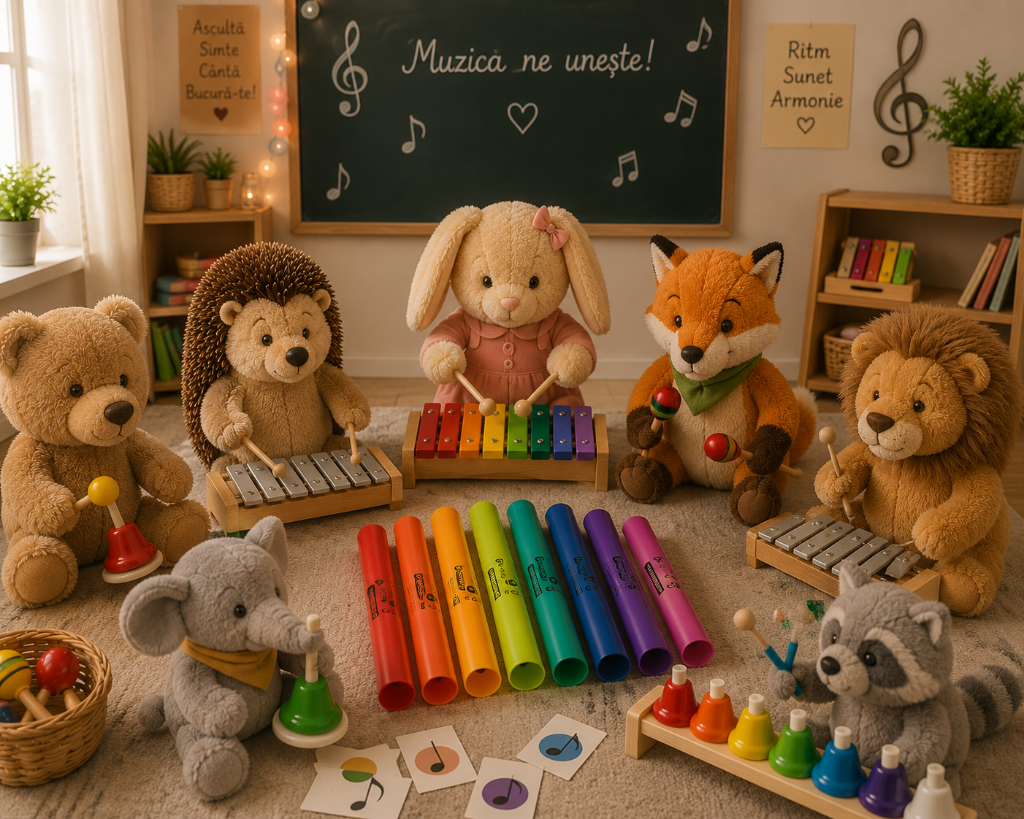 Muzica ne unește — instrumente Orff și joc muzical