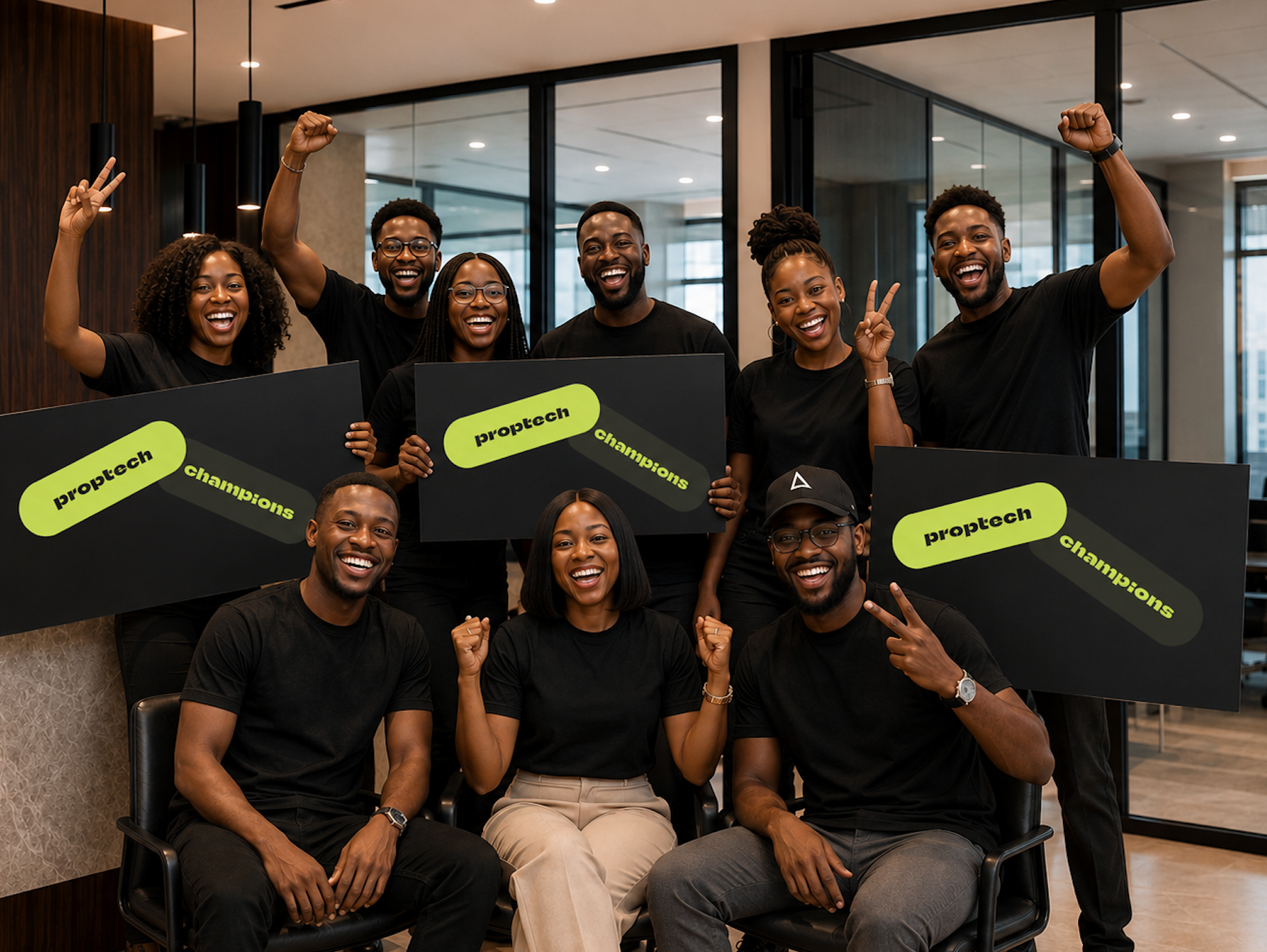 Professionals inside a bright, well-managed commercial office