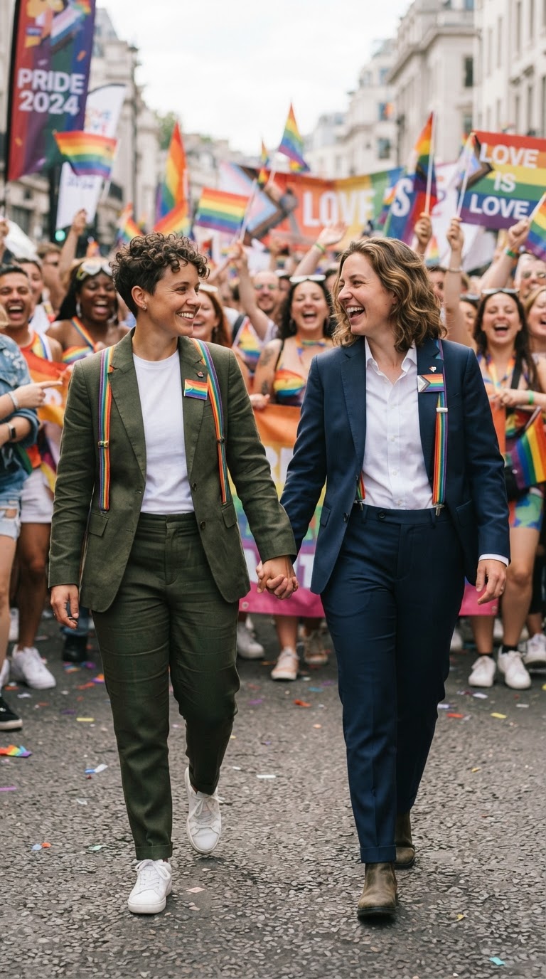 Androgynous Tailored Suit - pride inspo outfit idea