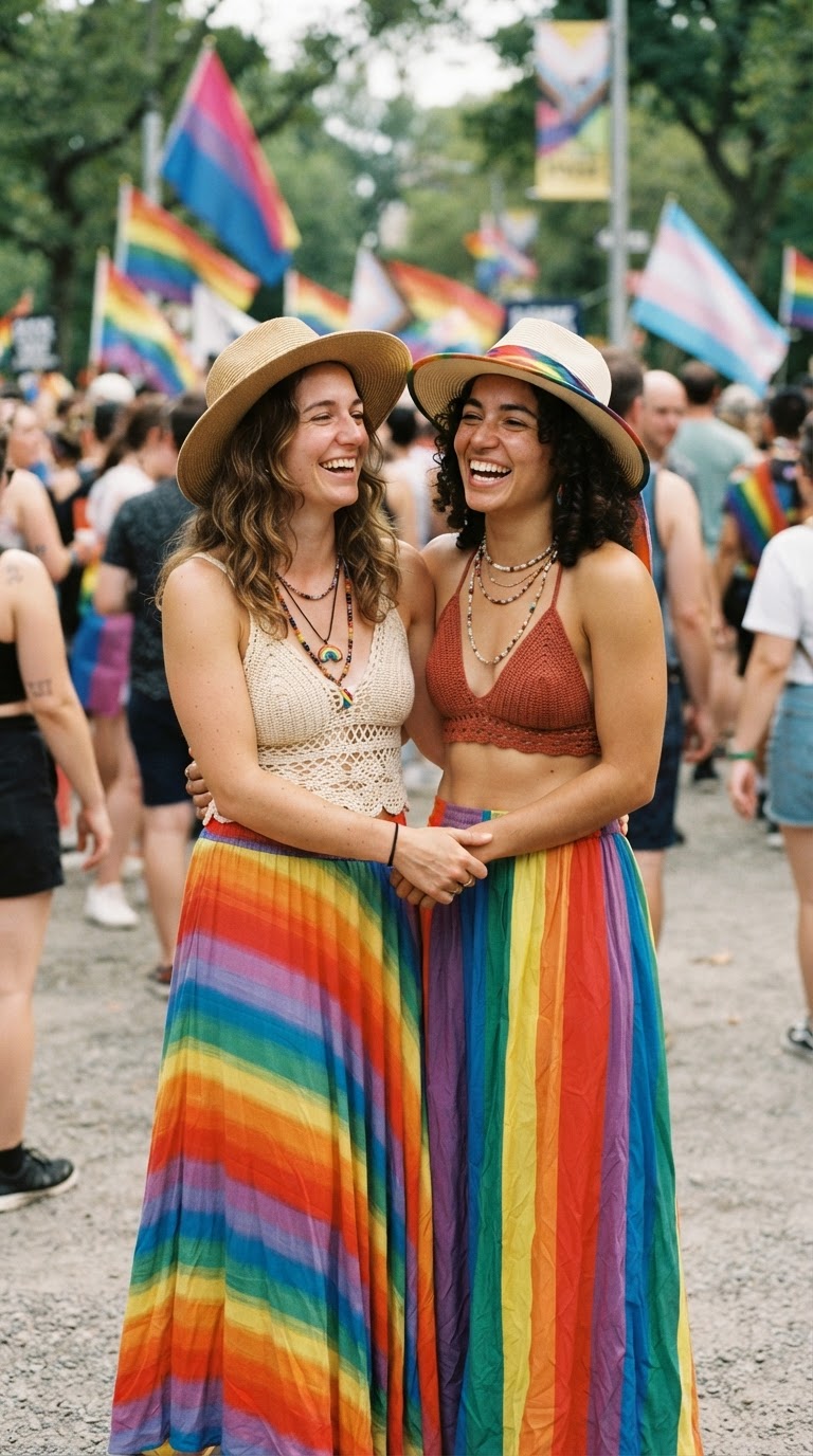 Boho Flowy Maxi - pride inspo outfit idea