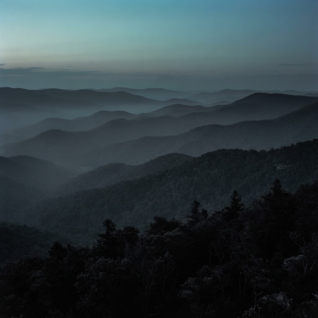 Appalachian ridges in West Virginia
