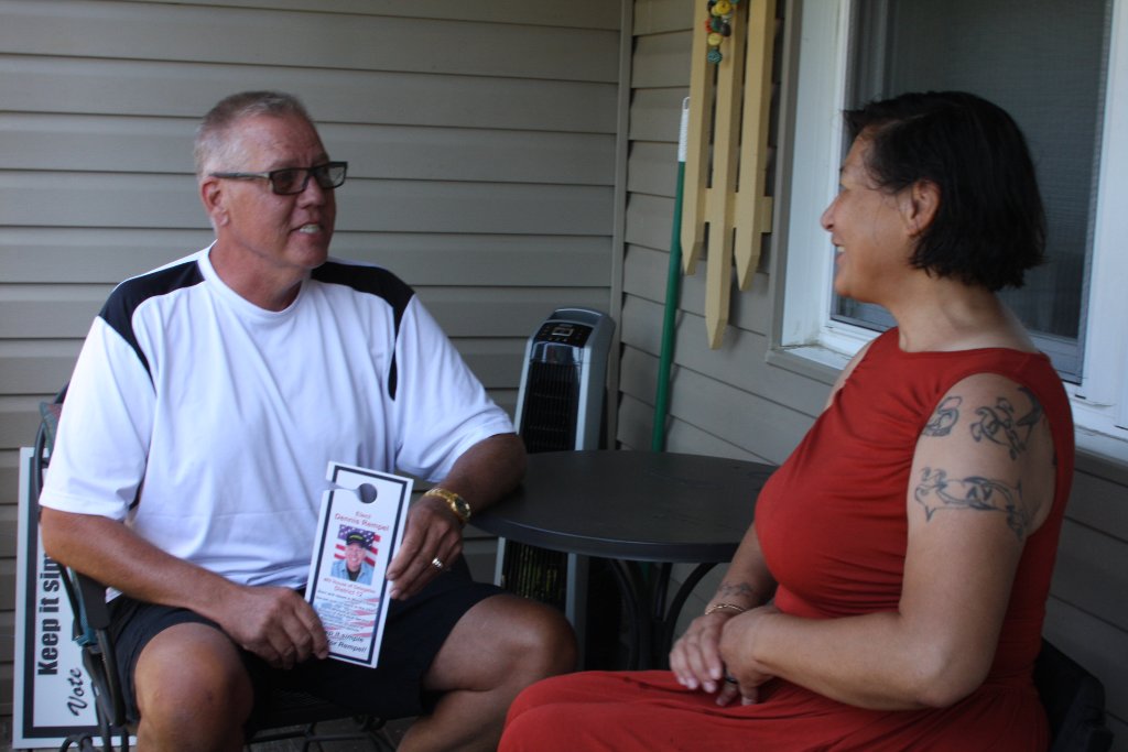 Dennis Rempel on the campaign trail: Porch visit