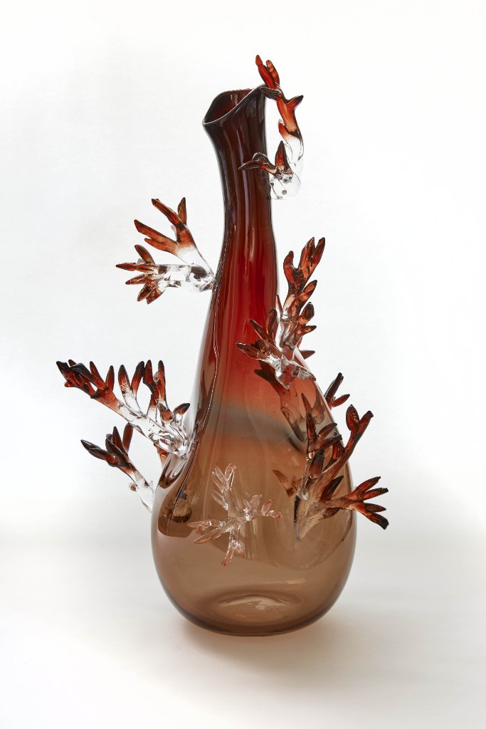 Dryade Vase by Emilie Lemardeley — functional sculpture in blown glass (view 5)