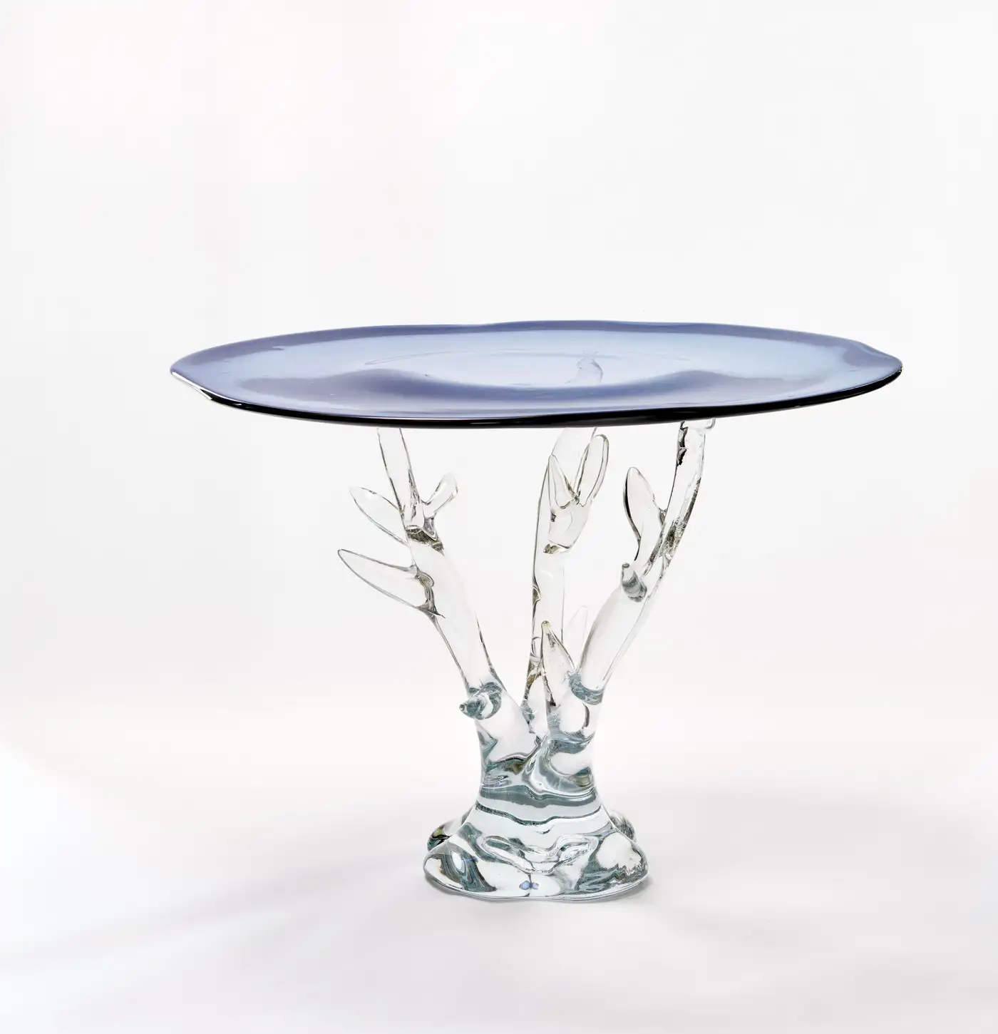 Dryade Coffee Table by Emilie Lemardeley — functional sculpture in blown glass, bronze, metal (view 2)