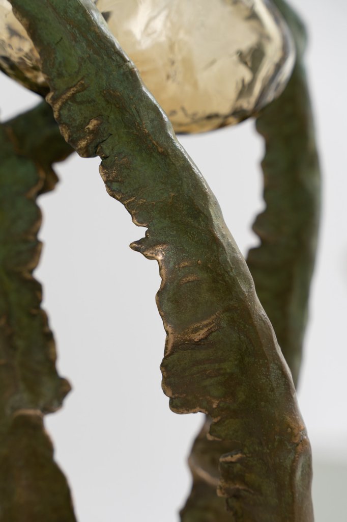 Posidoni Table Lamp by Emilie Lemardeley — luminous sculpture in glass, metal, bronze (view 3)
