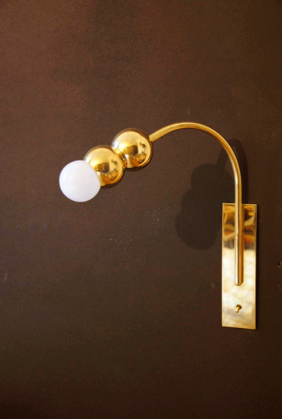 Orion by Emilie Lemardeley — luminous sculpture in brass, glass