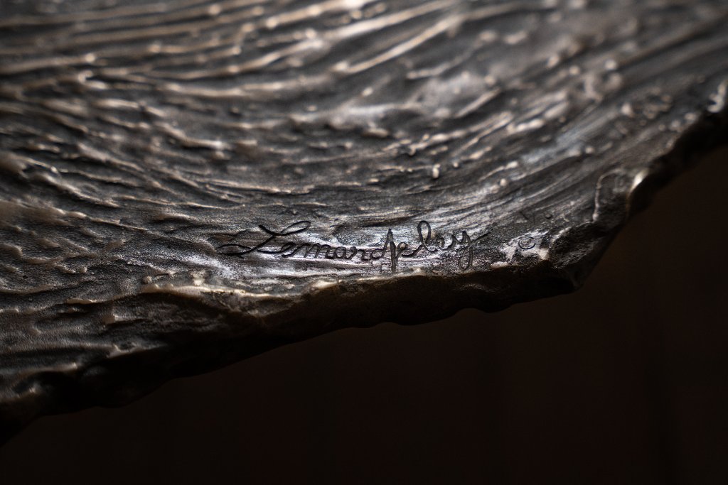 Pan Low Table by Emilie Lemardeley — functional sculpture in patinated bronze, metal (view 7)