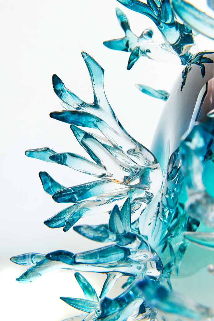 Dryade Vase by Emilie Lemardeley — functional sculpture in blown glass (view 6)