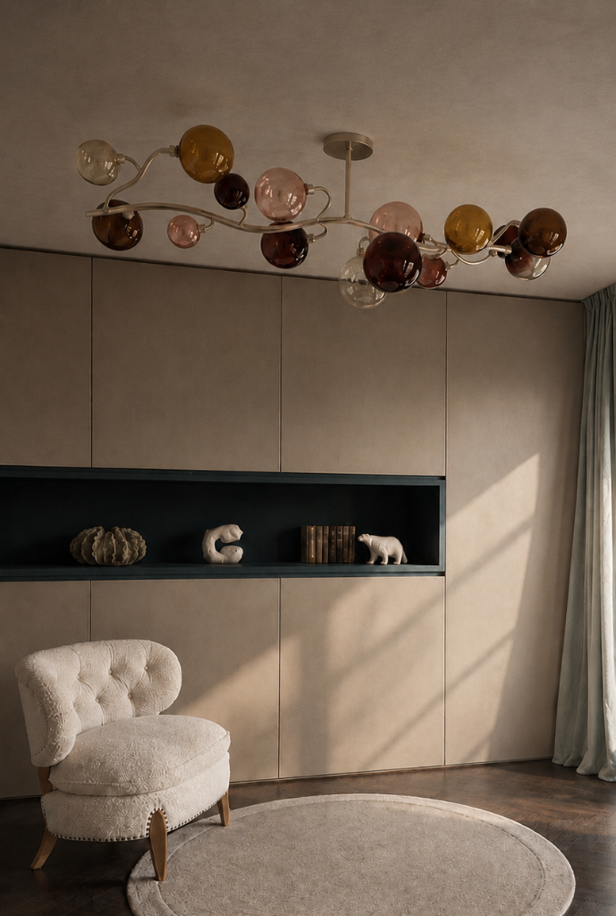 Dionysos by Emilie Lemardeley — luminous sculpture in glass, metal