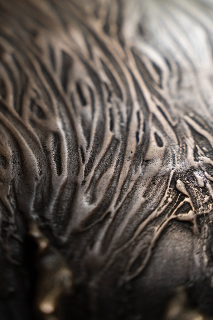 Pan Low Table by Emilie Lemardeley — functional sculpture in patinated bronze, metal (view 6)