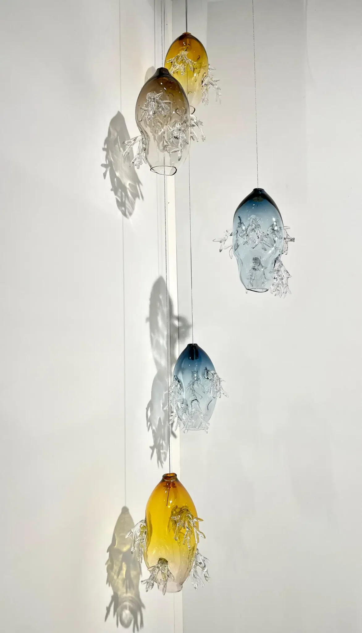 Dryade Pendant Light by Emilie Lemardeley — luminous sculpture in glass