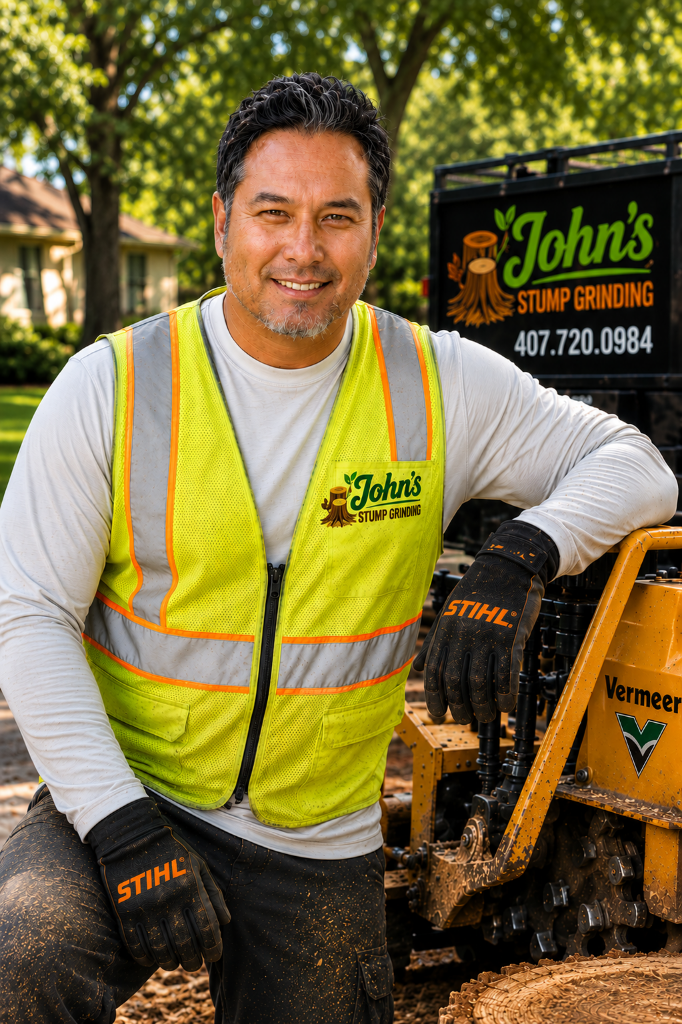 John, owner of John's Stump Grinding