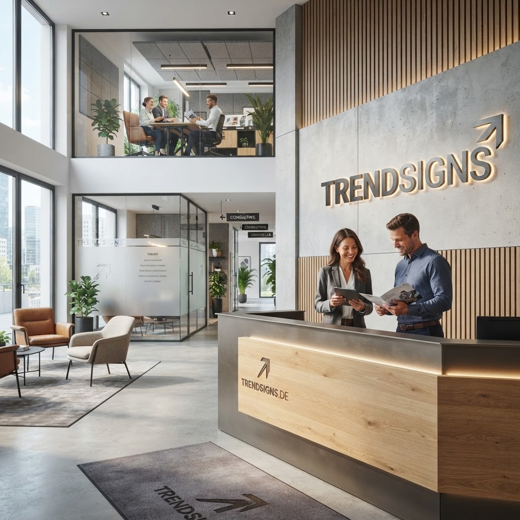 Artikelbild zum Thema: Ganzheitliches Corporate Branding: Die Verbindung von Werbetechnik und exklusiver Raumgestaltung für den modernen Unternehmenserfolg