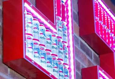 Illuminated Display Box — LED Strip Channel Detail