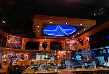 Bubba's 33 — Bar Area with Star Light Feature
