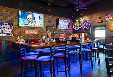 Bubba's 33 — Communal High-Top Table Area