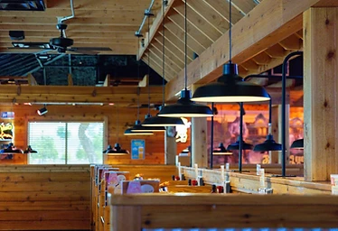 Bubba's 33 — Booth Seating & Pendant Lighting