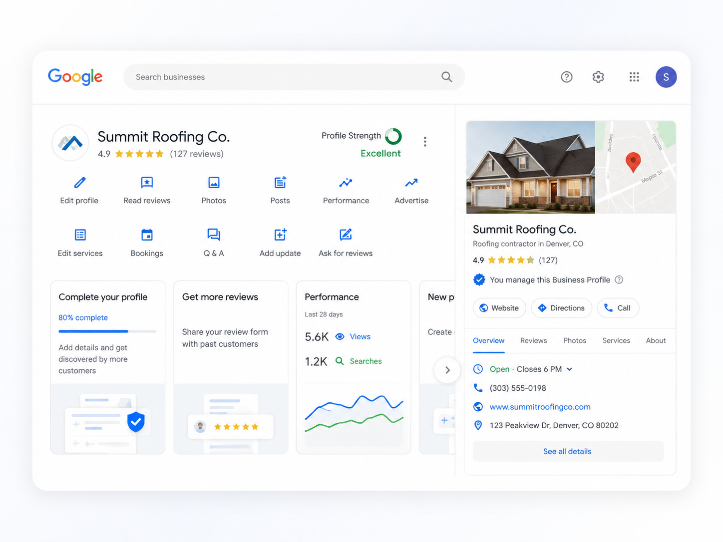 Google Business Profile management by Acquizen