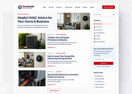 Blogs & Updates Automatically