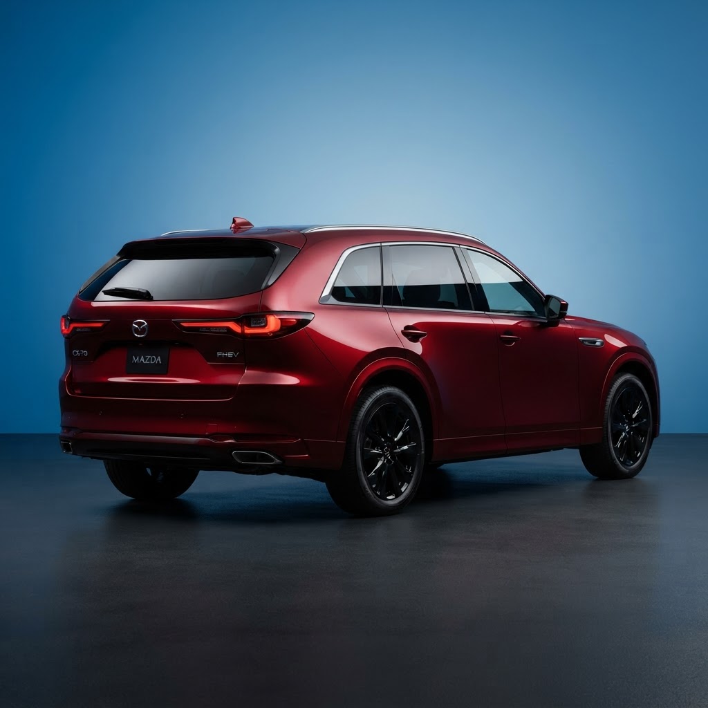 The 2026 Mazda CX-70 PHEV blends performance with efficiency.