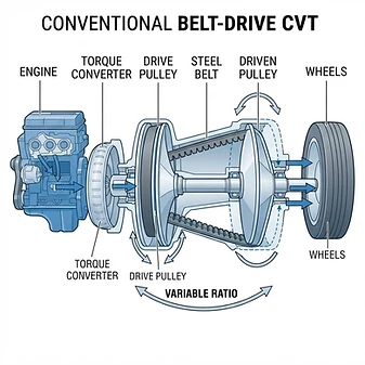 Diagram of Belt-Drive CVT