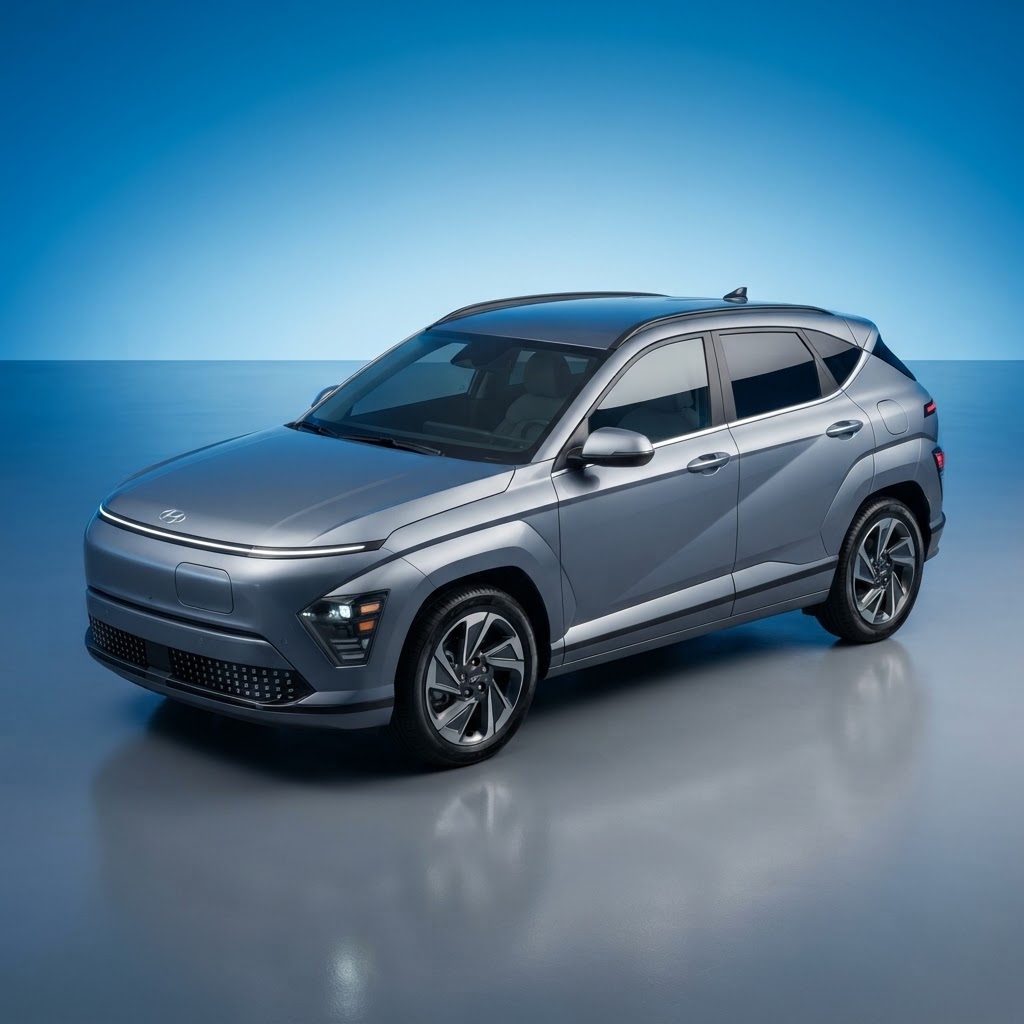 The 2026 Hyundai Kona Electric features advanced thermal management for battery health.
