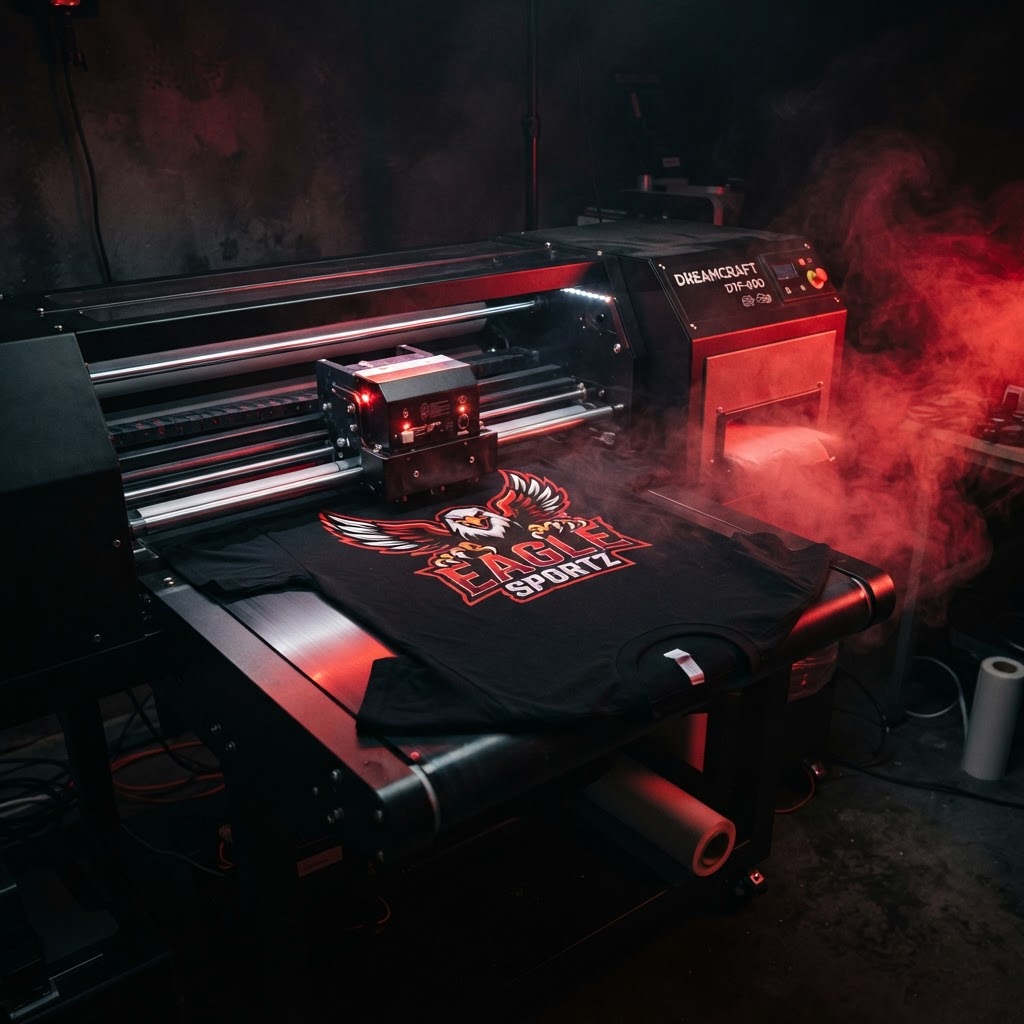 DTF printer in action