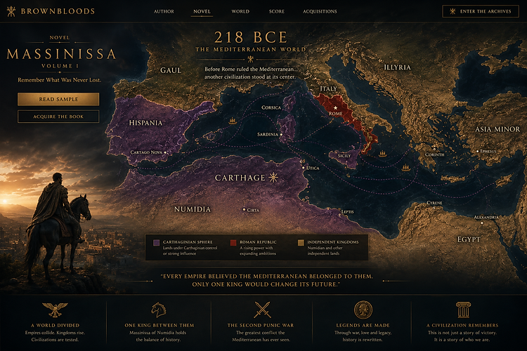 The Mediterranean World, 218 BCE — the Carthaginian sphere, the Roman Republic, and the independent kingdoms