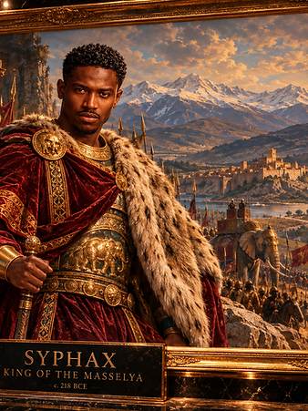 Syphax, King of the Masselya — framed portrait