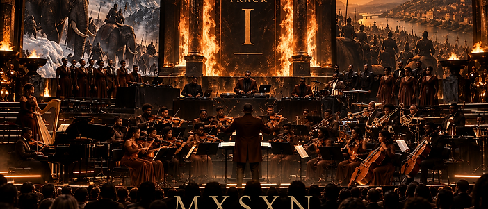 MSXNX SCORE LIVE — symphonic and electronic concert concept: orchestra, DJ performance, choir and cinematic visuals before a live audience