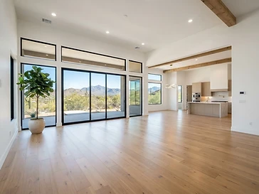 Move-in cleaning in Lake Las Vegas, empty luxury home with pristine floors and bright windows ready for Serene Sparkle