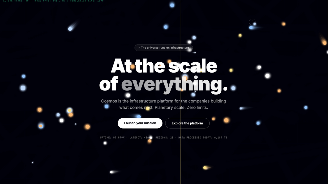 Cosmos template preview