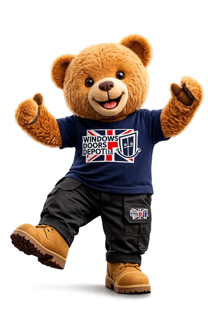 Windows Doors Depot mascot bear
