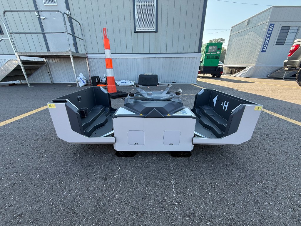 Enterprise drone dock opened for aircraft inspection and field support.