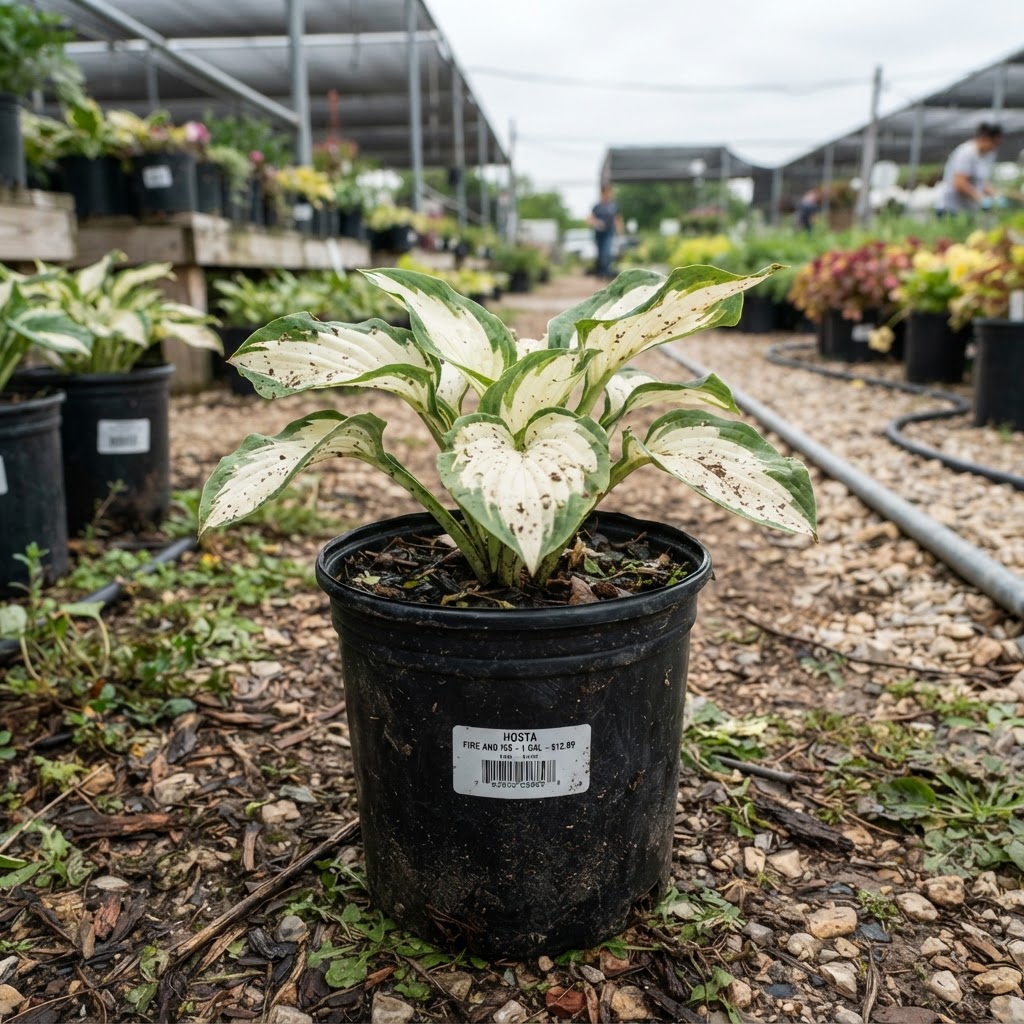 Hosta 'Fire and Ice'