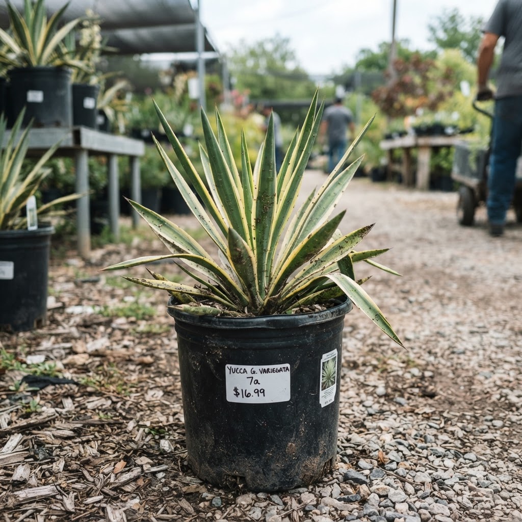 Yucca g. 'Variegata' (7a) for sale in Dallas–Fort Worth