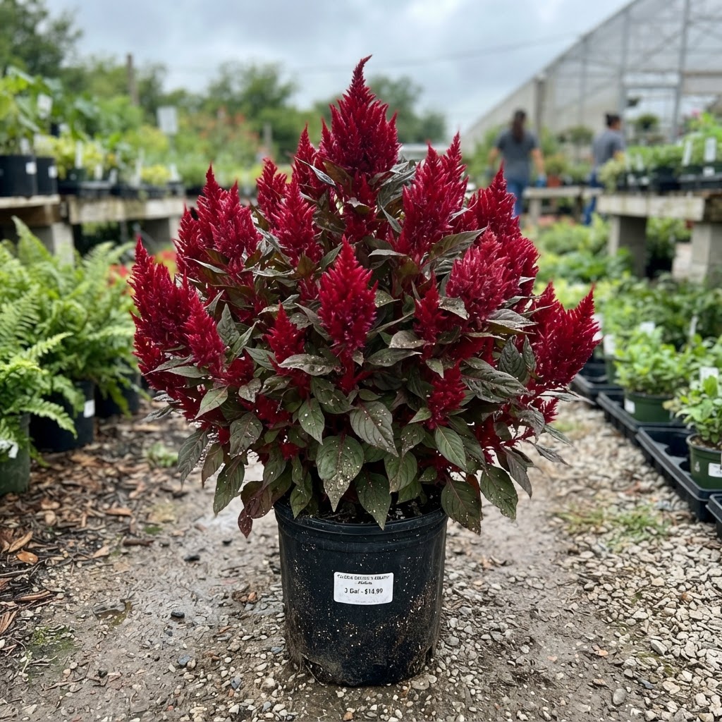 Celosia 'Dragon's Breath' for sale in Dallas–Fort Worth